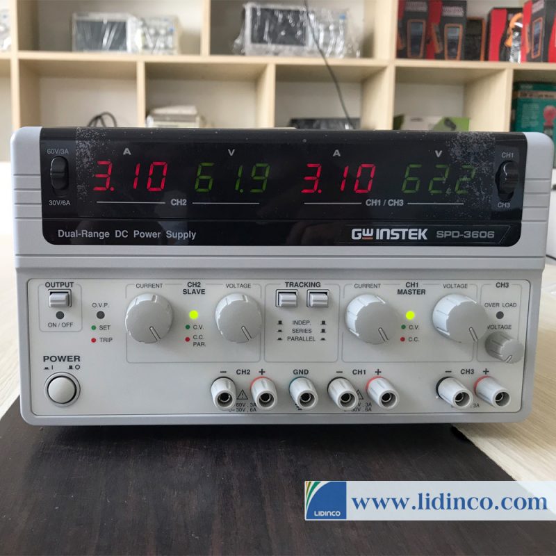 Multiple Output Dual Range D.C. Power Supply Gwinstek SPD-3606 - Chuyên ...