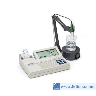 Máy đo pH để bàn tích hợp máy in HI122-02 Hanna