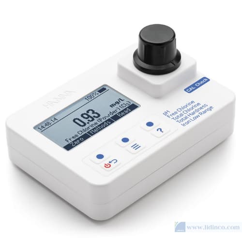 Máy đo pH, clo tự do, tổng Clo, độ cứng và sắt tầm thấp có kiểm tra CAL - Hana Instruments HI97745