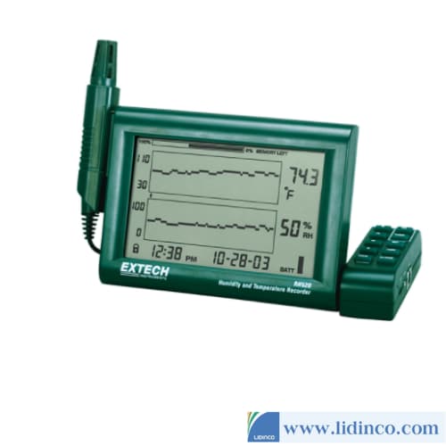 Bộ ghi dữ liệu nhiệt độ, độ ẩm Extech RH520A