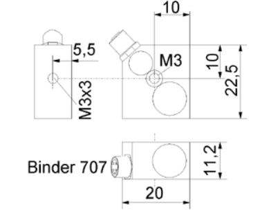 Cảm biến đo độ rung 3 trục MMF KS943B100 10mVg