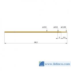 Chân pin ICT Ingun GKS-061 304 035 A 0602 36.2 mm 0.6 N