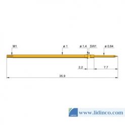 Chân pin ICT Ingun GKS-075 207 120 A 2002 M 35.9 mm 2 N