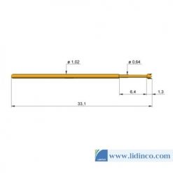 Chân pin ICT Ingun GKS-075 214 064 A 2000 33.1 mm 2 N