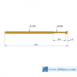 Chân pin ICT Ingun GKS-075 217 120 A 2000 33.1 mm 2 N