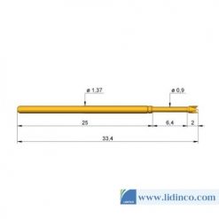 Chân pin ICT Ingun GKS-100 291 090 A 2000 33.4 mm 2N