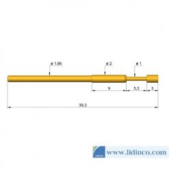 Chân pin ICT Ingun GKS-112 207 200 R 1509 39.3 mm 1.5 N