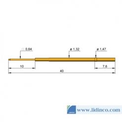 Chân pin ICT Ingun KS-075 47 G 40 mm