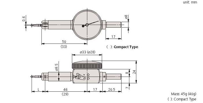 Đồng hồ so cơ khí Mitutoyo 513-501E 0.14mm