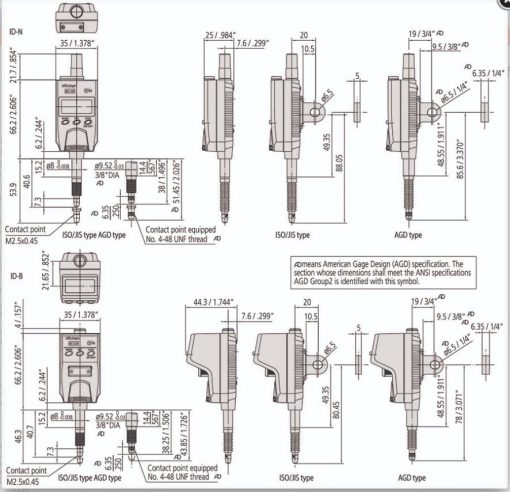 Đồng hồ so điện tử Mitutoyo 543-571 0-5.0mm