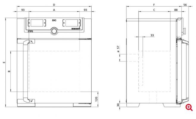 Tủ sấy đối lưu cưỡng bức Menmert UF30plus (32 lít)