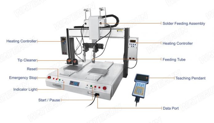 Robot hàn linh kiện tự động waterun S515