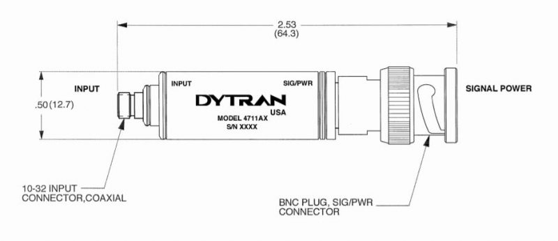 Bộ khuếch đại tín hiệu cảm biến rung Dytran 4711A1