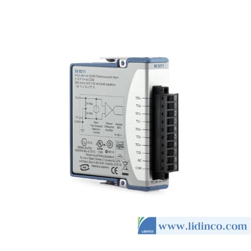 National Instruments NI 9211 4-channel ±80mV thermocouple input module 